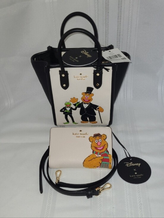 kate spade Handbags - Muppets Kate Spade Mini Tote & Wallet - Disney Kermit, Fozzie - NWT